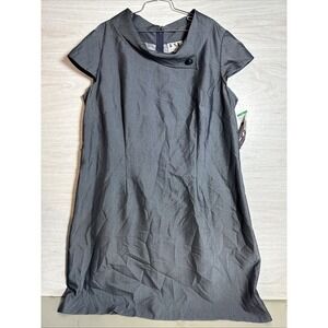 NWT KSL Karin Steven's Drop Shoulder Cowl Neck Midi Dress Sz 20w